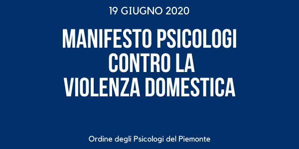 Manifesto psicologi contro la violenza domestica