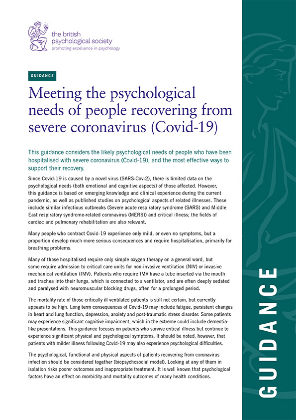 British Psychologial Society (2020). Leicester: The British Psychological Society