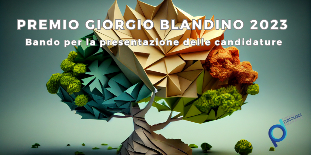 PROROGA TERMINE: Premio GIORGIO BLANDINO 2023 - scadenza ore 12.00 del 28 ottobre 2023