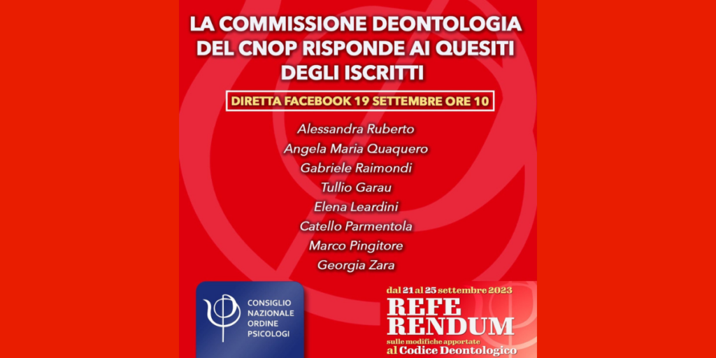 La Commissione Deontologica del Cnop risponde ai quesiti degli Iscritti e delle Iscritte